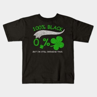 Black People Irish Shamrock, St Patrick’s Day Kids T-Shirt